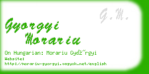 gyorgyi morariu business card